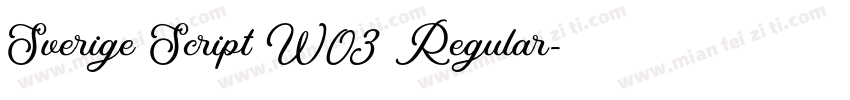 Sverige Script W03 Regular字体转换